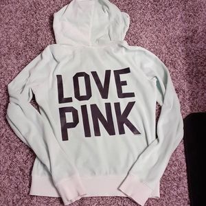 Pink Victoria's secret velour zip up